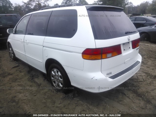 5FNRL18063B108914 - 2003 HONDA ODYSSEY EXL WHITE photo 3