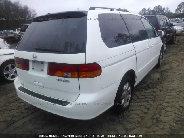 5FNRL18063B108914 - 2003 HONDA ODYSSEY EXL WHITE photo 4