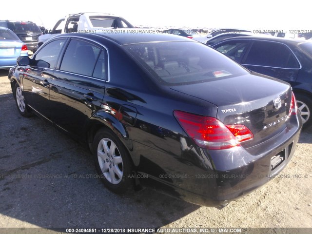 4T1BK36B18U263871 - 2008 TOYOTA AVALON XL/XLS/TOURING/LIMITED BLACK photo 3