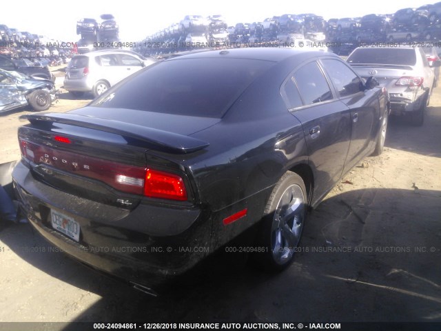 2C3CDXCTXCH239642 - 2012 DODGE CHARGER R/T BLACK photo 4