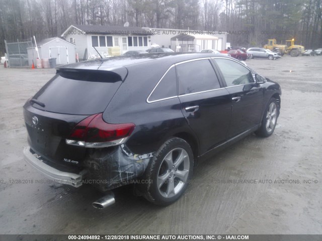 4T3BK3BB1DU091042 - 2013 TOYOTA VENZA LE/XLE/LIMITED BLACK photo 4