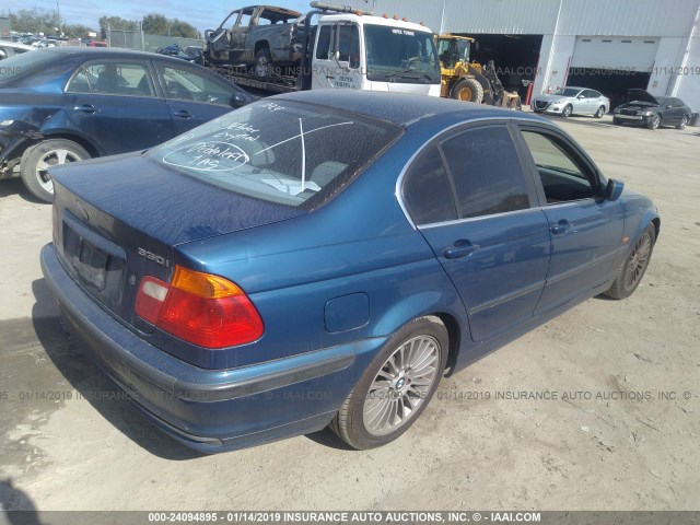 WBAAV53461FJ69341 - 2001 BMW 330 I BLUE photo 4