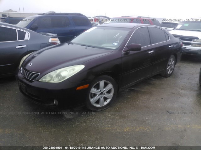 JTHBA30G765162674 - 2006 LEXUS ES 330 MAROON photo 2