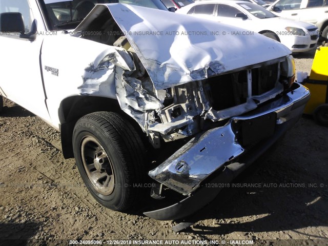 1FTYR10C5WPA73504 - 1998 FORD RANGER WHITE photo 6