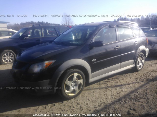 5Y2SL62884Z436165 - 2004 PONTIAC VIBE BLACK photo 2