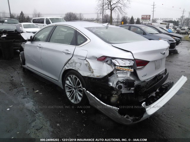 KMHGN4JE2HU168787 - 2017 GENESIS G80 PREMIUM/ULTIMATE SILVER photo 3