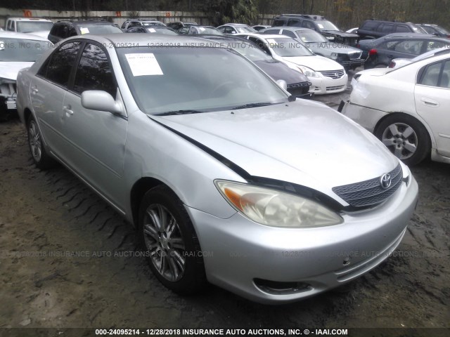 JTDBE32K630224243 - 2003 TOYOTA CAMRY LE/XLE SILVER photo 1