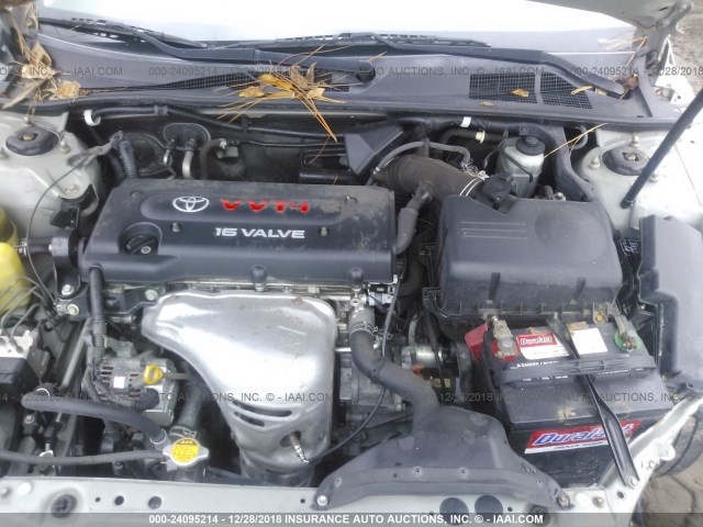 JTDBE32K630224243 - 2003 TOYOTA CAMRY LE/XLE SILVER photo 10