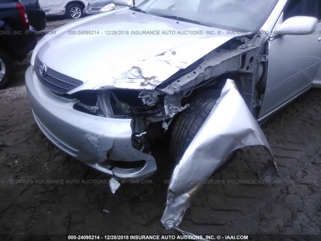 JTDBE32K630224243 - 2003 TOYOTA CAMRY LE/XLE SILVER photo 6