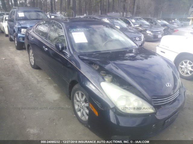 JTHBA30G145011326 - 2004 LEXUS ES 330 BLUE photo 1