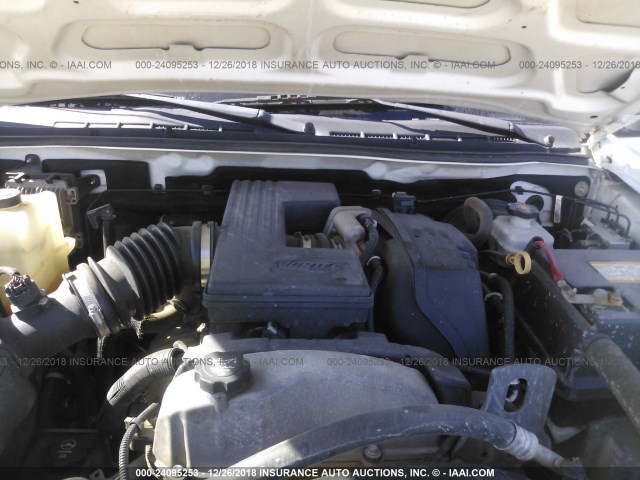 1GCCS19E678235316 - 2007 CHEVROLET COLORADO WHITE photo 10