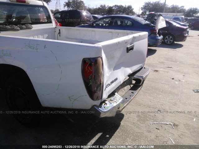 1GCCS19E678235316 - 2007 CHEVROLET COLORADO WHITE photo 6