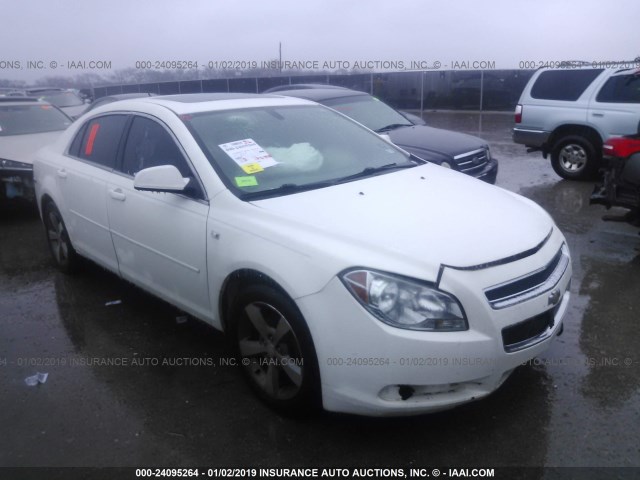 1G1ZJ57BX84242106 - 2008 CHEVROLET MALIBU 2LT WHITE photo 1