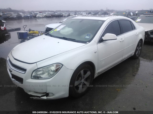 1G1ZJ57BX84242106 - 2008 CHEVROLET MALIBU 2LT WHITE photo 2