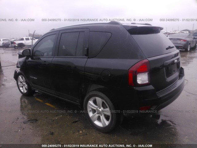 1C4NJCBA3GD643388 - 2016 JEEP COMPASS SPORT BLACK photo 3