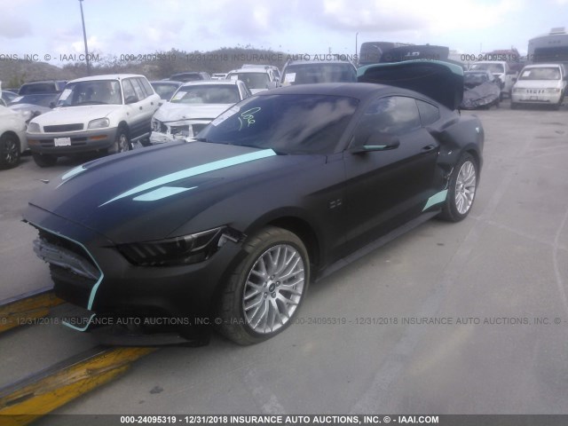 1FA6P8CF9G5263689 - 2016 FORD MUSTANG GT GRAY photo 2