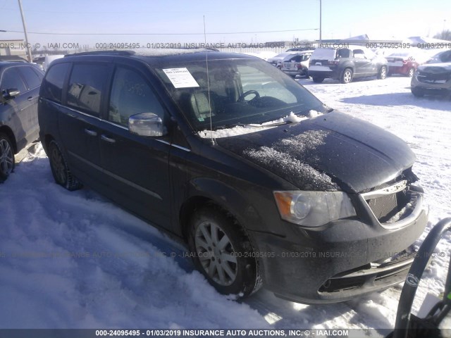 2C4RC1CG2CR287672 - 2012 CHRYSLER TOWN & COUNTRY TOURING L GRAY photo 1