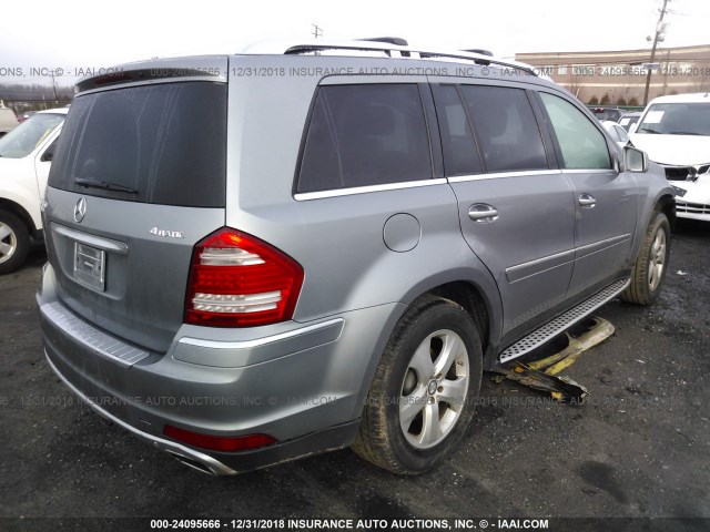 4JGBF7BE3BA734973 - 2011 MERCEDES-BENZ GL 450 4MATIC GRAY photo 4