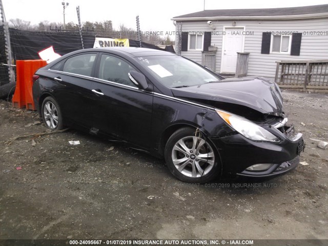 5NPEC4AC4DH672102 - 2013 HYUNDAI SONATA SE/LIMITED BLACK photo 1