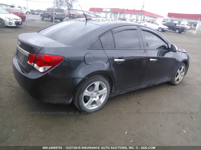 1G1PA5SH6D7223564 - 2013 CHEVROLET CRUZE LS GRAY photo 4