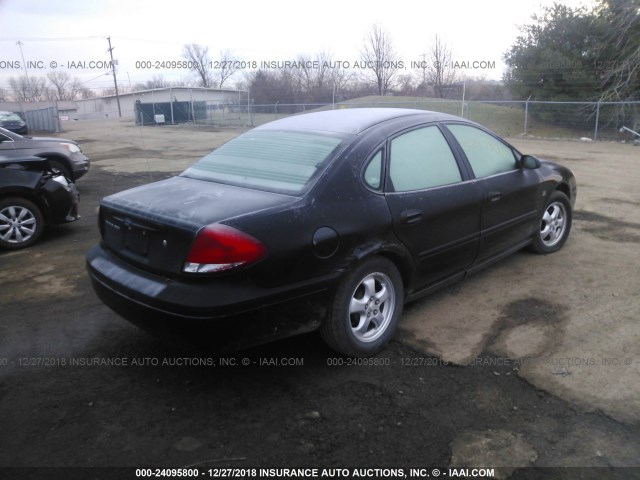 1FAFP55S44G166652 - 2004 FORD TAURUS SES BLACK photo 4