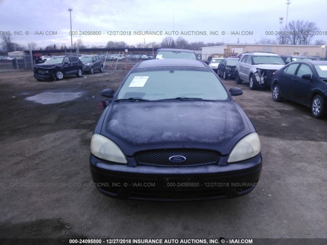 1FAFP55S44G166652 - 2004 FORD TAURUS SES BLACK photo 6