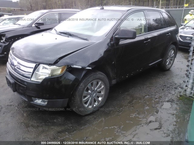 2FMDK49C37BA70659 - 2007 FORD EDGE SEL PLUS BLACK photo 2