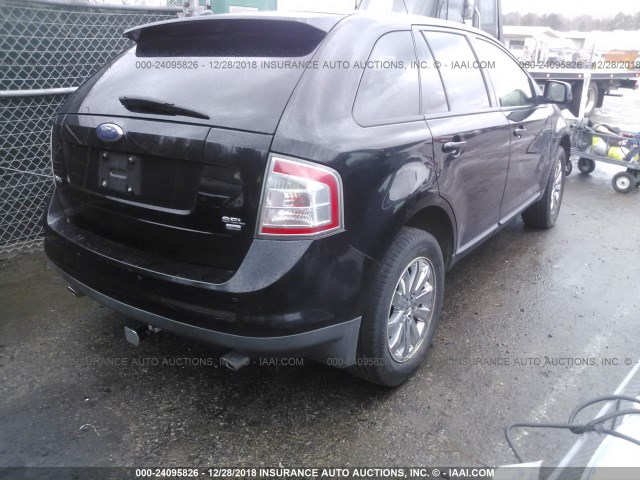 2FMDK49C37BA70659 - 2007 FORD EDGE SEL PLUS BLACK photo 4