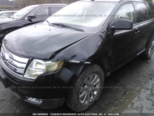 2FMDK49C37BA70659 - 2007 FORD EDGE SEL PLUS BLACK photo 6