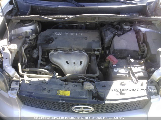 JTLKE50E881039724 - 2008 TOYOTA SCION XB SILVER photo 10