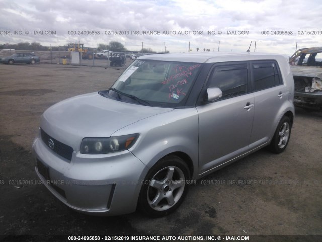 JTLKE50E881039724 - 2008 TOYOTA SCION XB SILVER photo 2