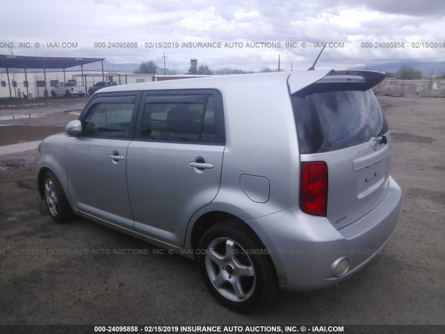 JTLKE50E881039724 - 2008 TOYOTA SCION XB SILVER photo 3