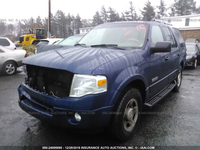 1FMFU16588LA55518 - 2008 FORD EXPEDITION XLT Dark Blue photo 2