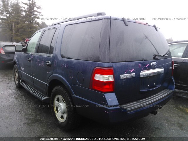 1FMFU16588LA55518 - 2008 FORD EXPEDITION XLT Dark Blue photo 3