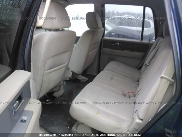 1FMFU16588LA55518 - 2008 FORD EXPEDITION XLT Dark Blue photo 8