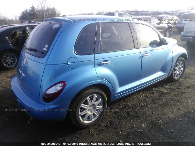 3A8FY58B68T104246 - 2008 CHRYSLER PT CRUISER TOURING BLUE photo 4