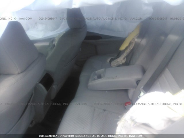 4T1BF1FKXGU248082 - 2016 TOYOTA CAMRY LE/XLE/SE/XSE BLACK photo 8