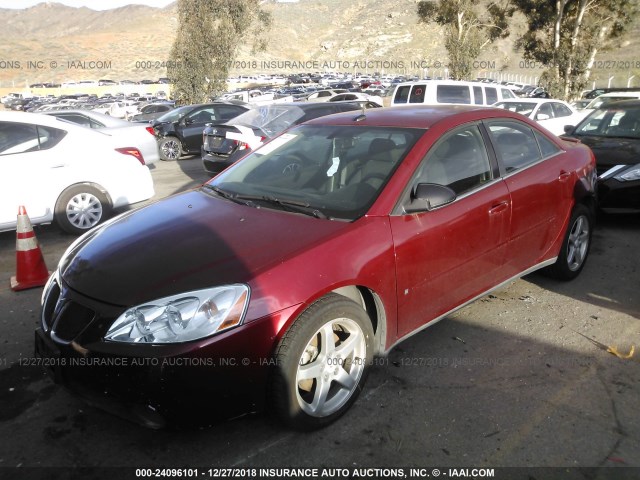 1G2ZG57N084197343 - 2008 PONTIAC G6 SE RED photo 2