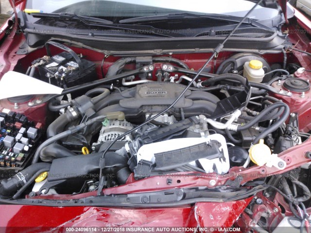 JF1ZNAA17D2708798 - 2013 TOYOTA SCION FR-S RED photo 10