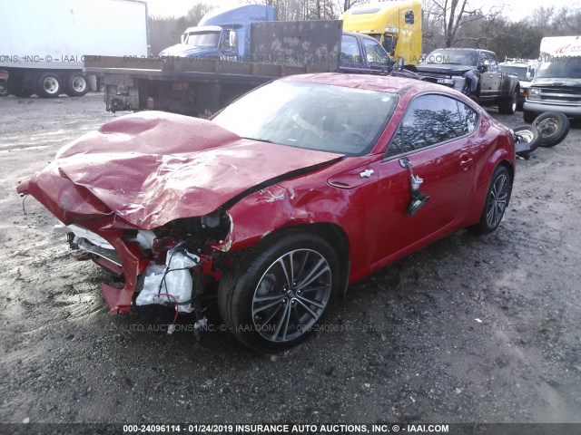 JF1ZNAA17D2708798 - 2013 TOYOTA SCION FR-S RED photo 2