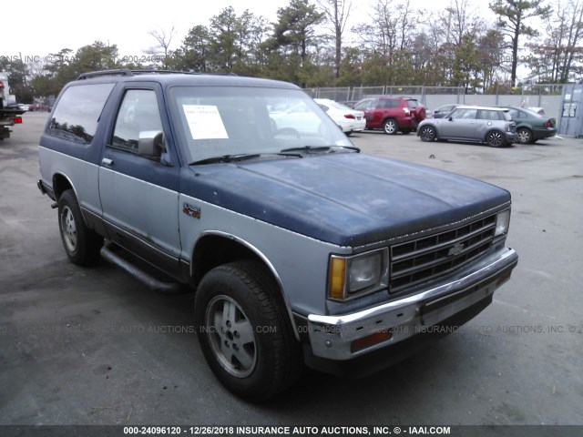 1GNCT18R4J8192143 - 1988 CHEVROLET BLAZER S10 BLUE photo 1