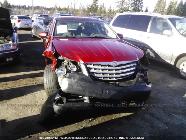 1C3LC66K58N162337 - 2008 CHRYSLER SEBRING LIMITED RED photo 1