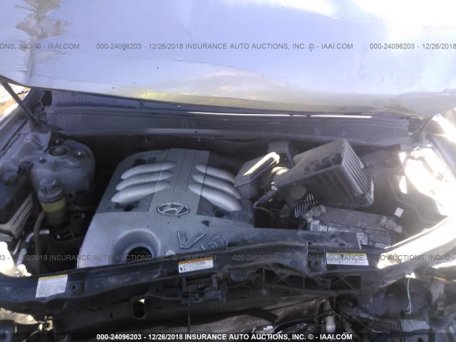 5NMSH73E37H039936 - 2007 HYUNDAI SANTA FE SE/LIMITED SILVER photo 10