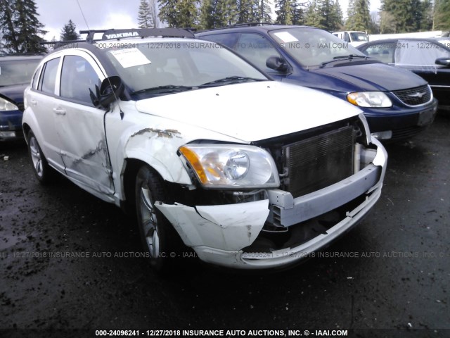 1B3CB4HA3AD630666 - 2010 DODGE CALIBER SXT WHITE photo 1