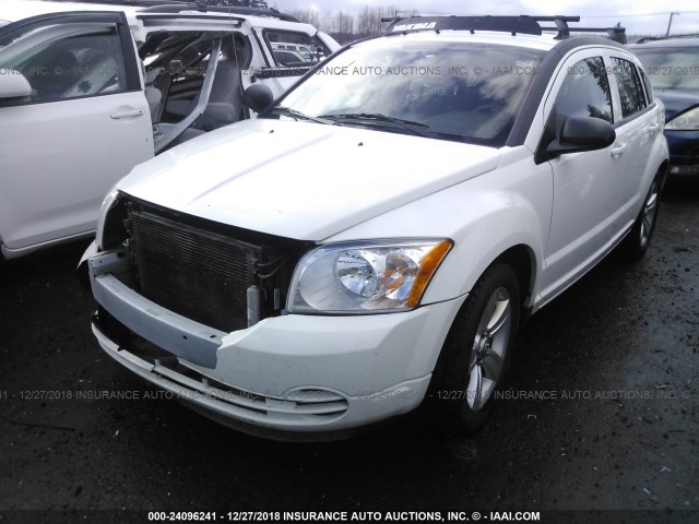 1B3CB4HA3AD630666 - 2010 DODGE CALIBER SXT WHITE photo 2