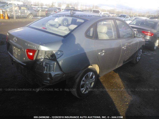 KMHDU46D09U802816 - 2009 HYUNDAI ELANTRA GLS/SE GRAY photo 4