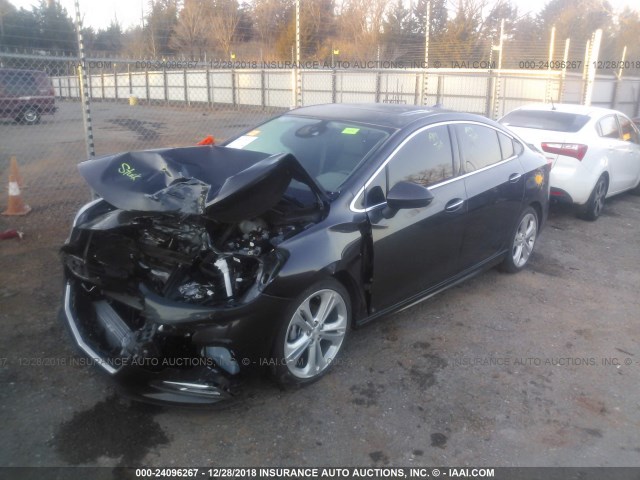 1G1BG5SM4G7312172 - 2016 CHEVROLET CRUZE PREMIER GRAY photo 2