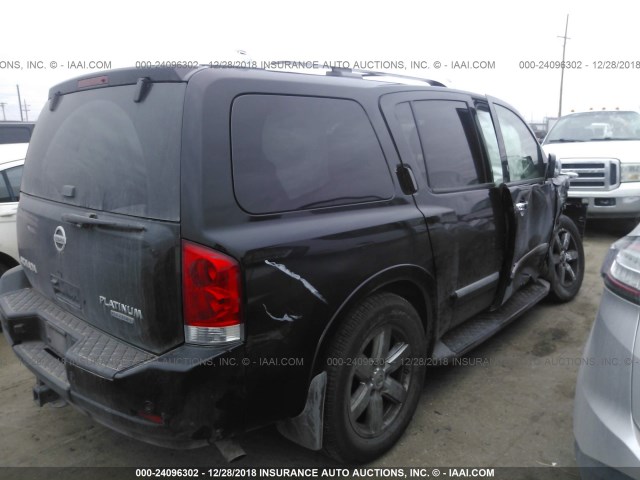 5N1BA0ND4EN606263 - 2014 NISSAN ARMADA SV/SL/PLATINUM BLACK photo 4