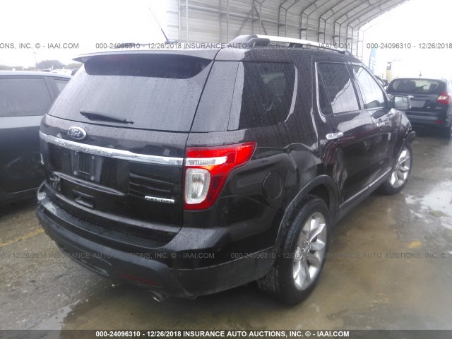 1FM5K7D83DGB77448 - 2013 FORD EXPLORER XLT BLACK photo 4