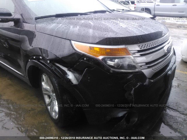 1FM5K7D83DGB77448 - 2013 FORD EXPLORER XLT BLACK photo 6